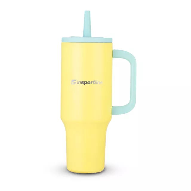Kubek termiczny inSPORTline Cocoanna 1200 ml ∙ stal nierdzewna ∙ podwójne ścianki ∙ uchwyt ∙ 6 h ciepła / 10 h zimna