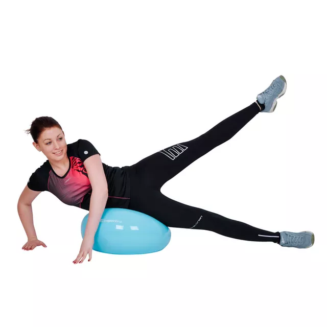 Trener równowagi / poduszka balansująca inSPORTline Donut Ball ∙ Ø 50 cm ∙ nośność 150 kg - Niebieski