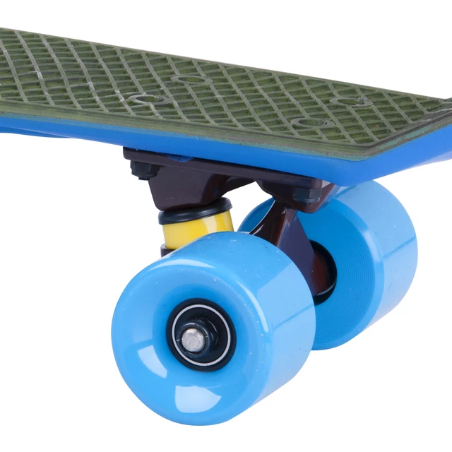 Deskorolka typu fiszka marki WORKER Sunbow Spitfire 22" ∙ koła 60 mm ∙ łożyska ABEC 7 ∙ nośność 90 kg ∙ waga 1,85 kg ∙ antypoślizgowa