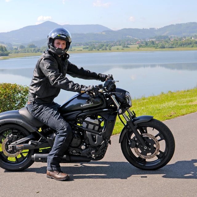 Kask motocyklowy 2w1 W-TEC NK-850 otwierany ∙ blenda przeciwsłoneczna - Biały błyszczący
