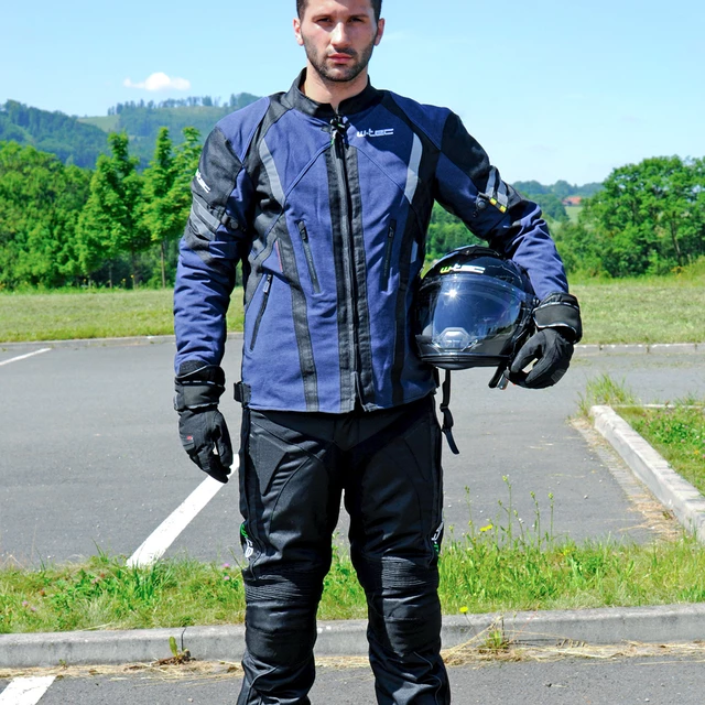 Kask motocyklowy 2w1 W-TEC NK-850 otwierany ∙ blenda przeciwsłoneczna - Biały błyszczący