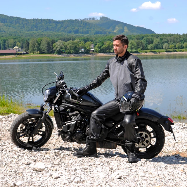 Kask motocyklowy 2w1 W-TEC NK-850 otwierany ∙ blenda przeciwsłoneczna - Biały błyszczący