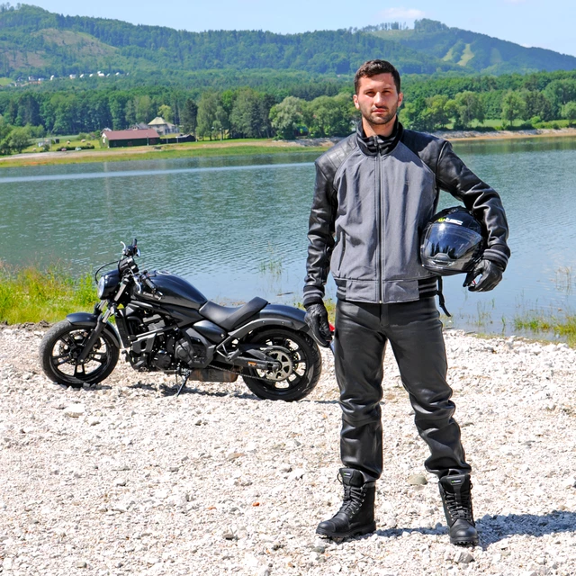 Kask motocyklowy 2w1 W-TEC NK-850 otwierany ∙ blenda przeciwsłoneczna - Biały błyszczący