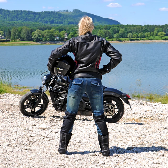 Kask motocyklowy 2w1 W-TEC NK-850 otwierany ∙ blenda przeciwsłoneczna - Biały błyszczący