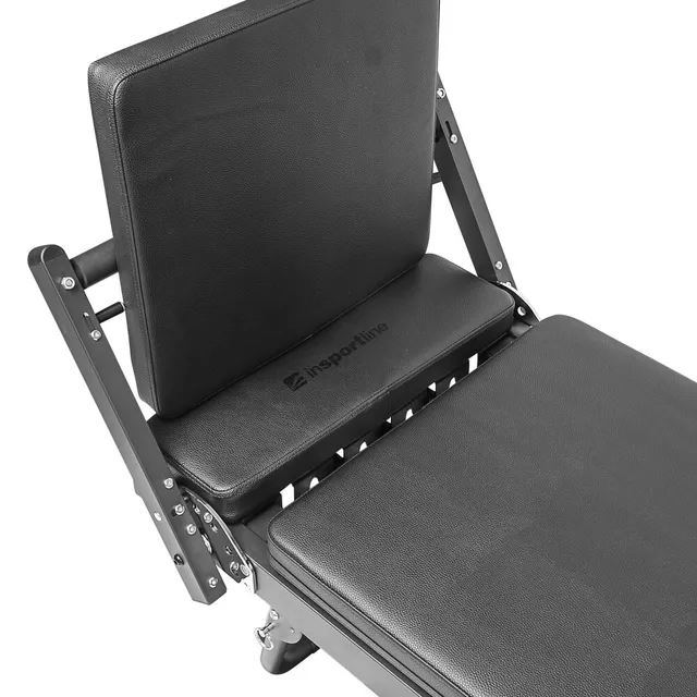 Reformer inSPORTline Auraler do pilatesu ∙ podwójny opór sprężynowy ∙ max wysokość 200 cm ∙ solidna konstrukcja ∙ podłokietniki regulowane ∙ składany