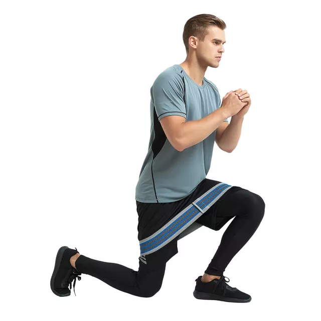 Opaska / ekspander tekstylny inSPORTline Lopr 76 cm ∙ 21 kg opór ∙ antypoślizgowa ∙ idealna do treningu nóg