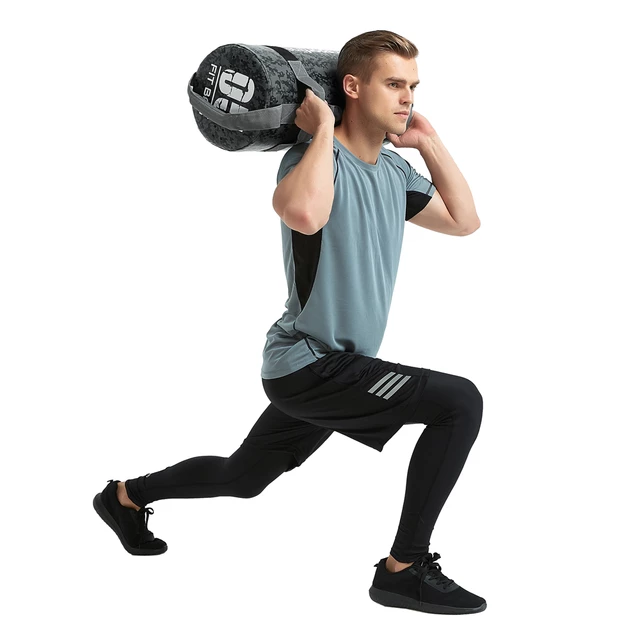 Worek treningowy / torba do ćwiczeń z uchwytami inSPORTline FitBag Camu 25 kg ∙ 7 uchwytów ∙ trening funkcjonalny ∙ cross-training