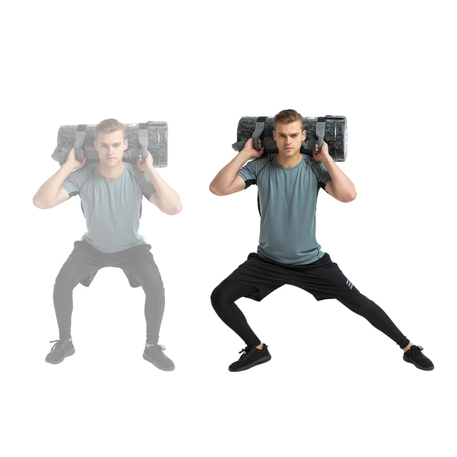 Worek treningowy / torba do ćwiczeń z uchwytami inSPORTline FitBag Camu 25 kg ∙ 7 uchwytów ∙ trening funkcjonalny ∙ cross-training