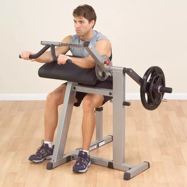 Stanowisko biceps / triceps Body-Solid GCBT380 ∙ regulowane siedzisko ∙ kąt 30° ∙ konstrukcja stalowa ∙ podkładki DuraFirm™ - Czarny
