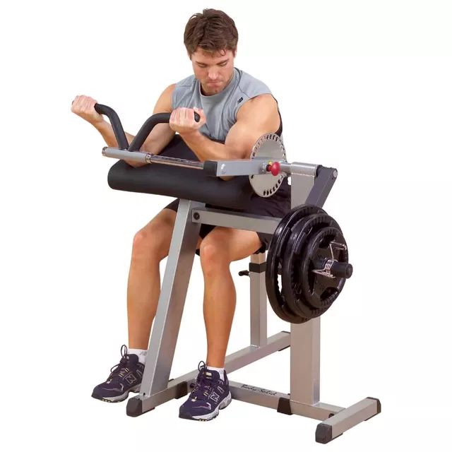 Stanowisko biceps / triceps Body-Solid GCBT380 ∙ regulowane siedzisko ∙ kąt 30° ∙ konstrukcja stalowa ∙ podkładki DuraFirm™ - Czarny