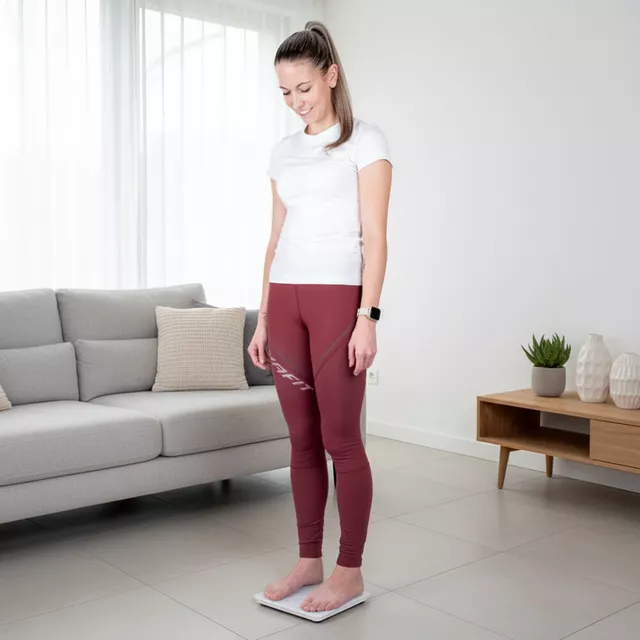 Inteligentna waga łazienkowa inSPORTline Syncale 20 ∙ smart ∙ 14 wartości ciała ∙ bluetooth ∙ fitdays ∙ nośność 180 kg ∙ szkło hartowane