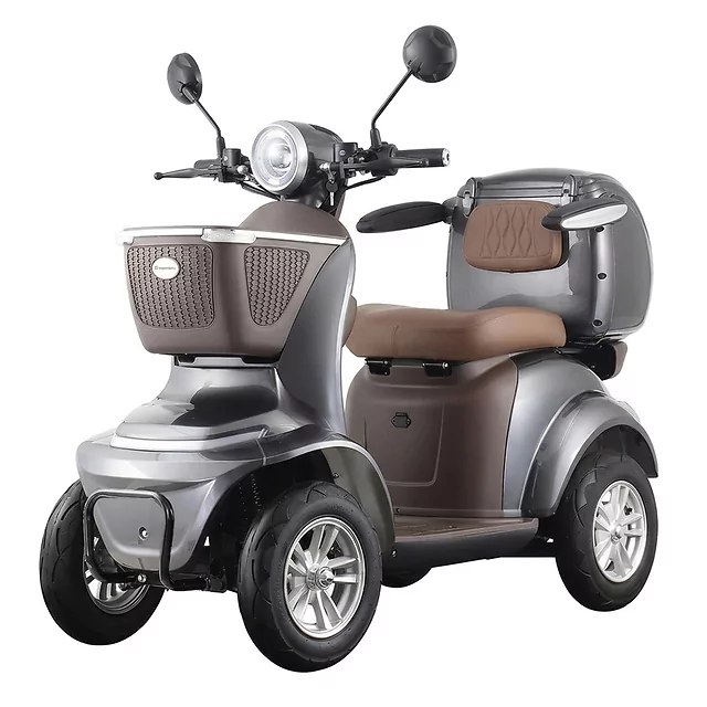Skuter elektryczny czterokołowy W-TEC Lubica II - Czerwony - Szary