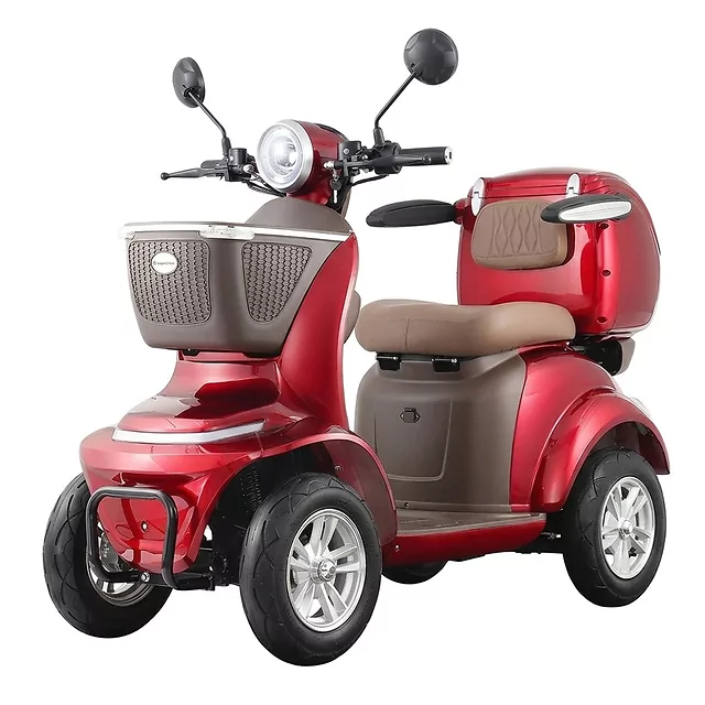 Skuter elektryczny czterokołowy W-TEC Lubica II - Czerwony - Czerwony