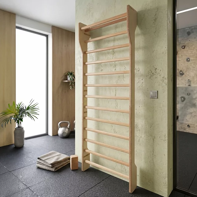 Drabinka gimnastyczna inSPORTline Shapemar 240x90 cm ∙ 13 szczebli ∙ nośność 130 kg ∙ drewno bukowe