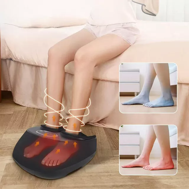 Masażer do stóp inSPORTline Lunari ∙ Shiatsu + wibracje ∙ podgrzewanie ∙ zdejmowane nakładki ∙ pilot