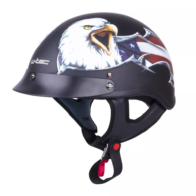 Kask motocyklowy otwarty W-TEC V531 chopper - Czarny matowy
