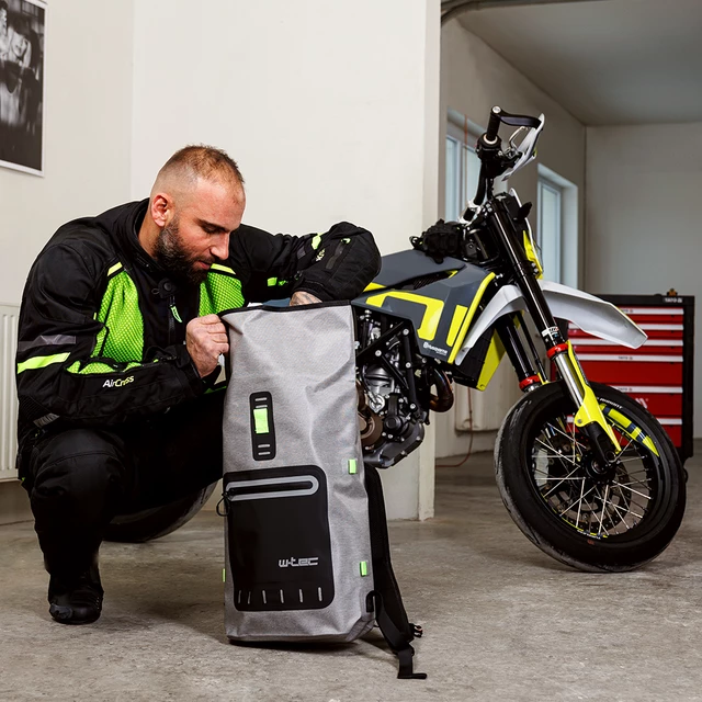 Męska kurtka motocyklowa W-TEC Aircross - Czarno-szary