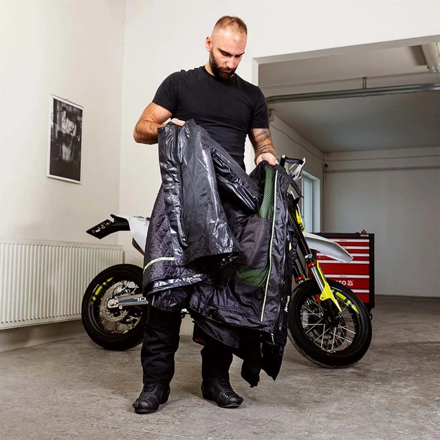 Męska kurtka motocyklowa W-TEC Aircross - Czarno-szary