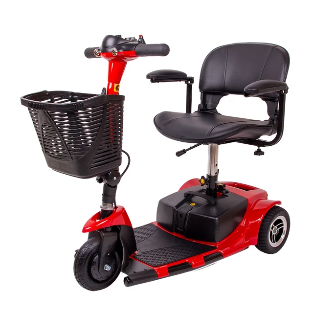 Trójkołowy wózek elektryczny inSPORTline Kocunar ∙ 180 W ∙ zasięg 20 km ∙ 120 kg ∙ 6 km/h ∙ składany