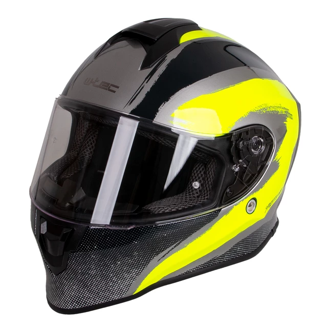 Kask motocyklowy W-TEC Integra Graphic + wizjer - Czarno-biały