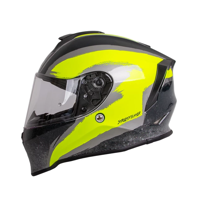 Kask motocyklowy W-TEC Integra Graphic + wizjer - Czarno-biały