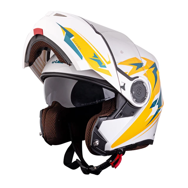 Kask motocyklowy szczękowy z blendą W-TEC Vexamo PI Graphic z Pinlockiem - Black Graphic