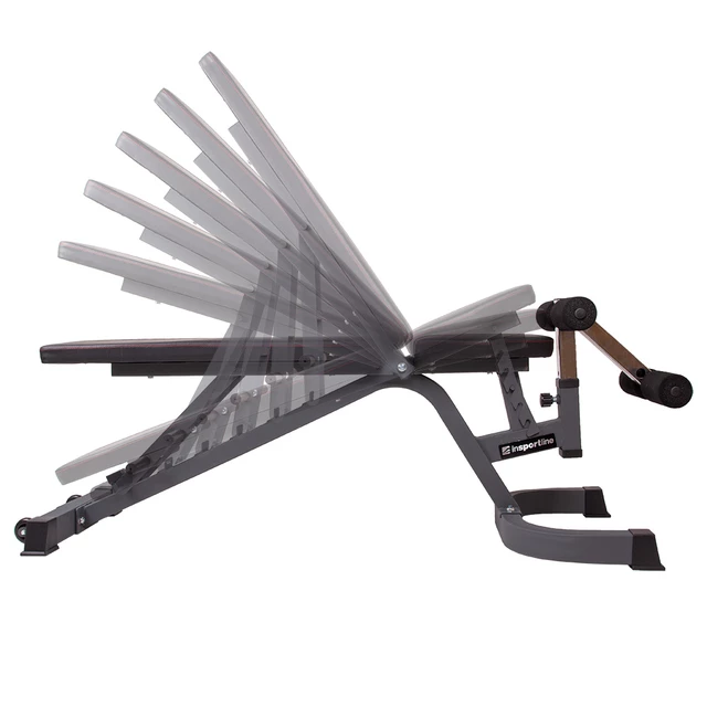 Ławka regulowana inSPORTline Profi Sit Up Bench ∙ 7-stopniowe oparcie ∙ do klatki i brzuszków ∙ 250 kg