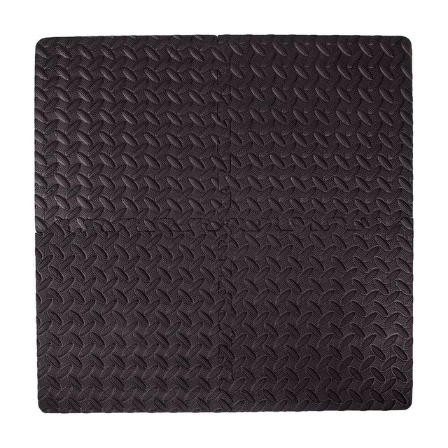 Mata antypoślizgowa puzzle inSPORTline Famkin ∙ 12 elementów 30×30×1,2 cm ∙ materiał PE ∙ obciążenie max 120 kg ∙ z krawędziami