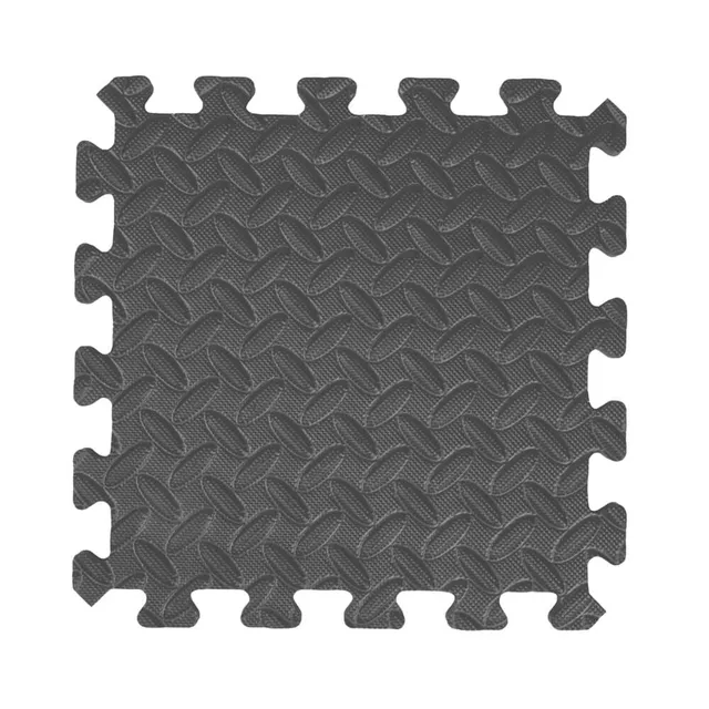 Mata antypoślizgowa puzzle inSPORTline Famkin ∙ 12 elementów 30×30×1,2 cm ∙ materiał PE ∙ obciążenie max 120 kg ∙ z krawędziami