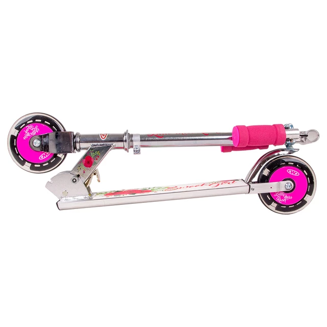Hulajnoga dla dzieci WORKER Racer Sweet Girl ∙ kółka LED 125 mm ∙ nośność 50 kg ∙ regulowana kierownica 60-82 cm ∙ składana
