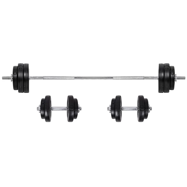 Poręcz stacjonarna + zestaw obciążeń inSPORTline Power Tower 3-50 kg ∙ wielofunkcyjna stacja + hantle