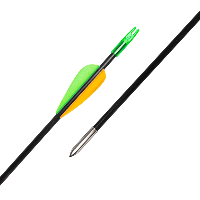 Strzały do łuku refleksyjnego inSPORTline Klarkson ∙ 6 szt ∙ fiberglass ∙ 30" ∙ sztywność 1200 ∙ stalowy grot