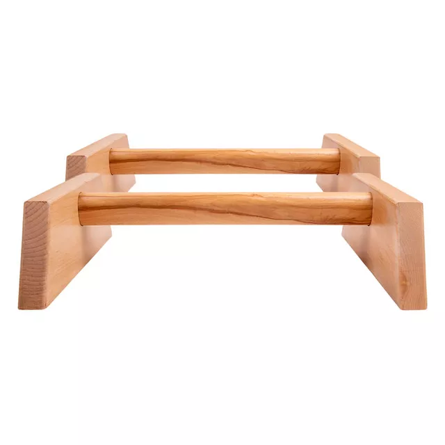 Uchwyty do pompek / paraletki inSPORTline Dremar DR40 ∙ drewno bukowe ∙ nośność 120 kg ∙ stabilne