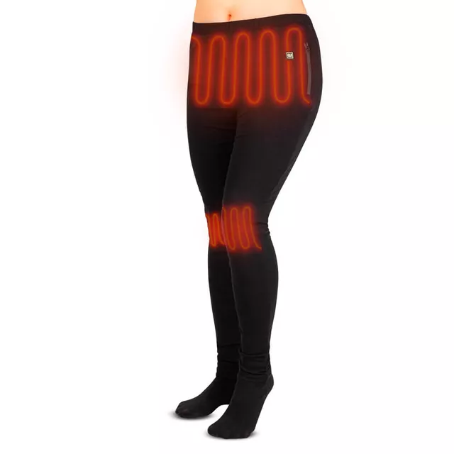 Ogrzewane spodnie damskie W-TEC Insupants Lady ∙ system grzewczy kolana/brzuch ∙ ogrzewanie 5V/2A ∙ elastyczny pas ∙ termo podszewka