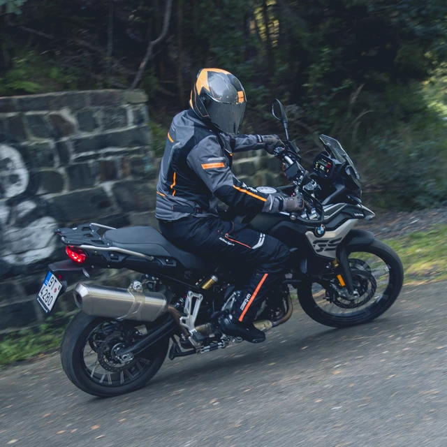 Męskie rękawice motocyklowe W-TEC Davili - Czarno-brązowy