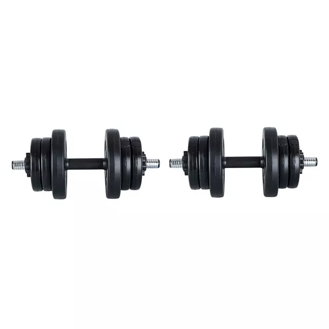 Hantle regulowane inSPORTline DBS2181 ∙ 2x3-10 kg ∙ cementowe wypełnienie ∙ gwintowane zaciski