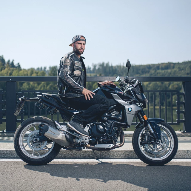 Skórzane rękawice motocyklowe W-TEC Dahmer - Ciemny brązowy