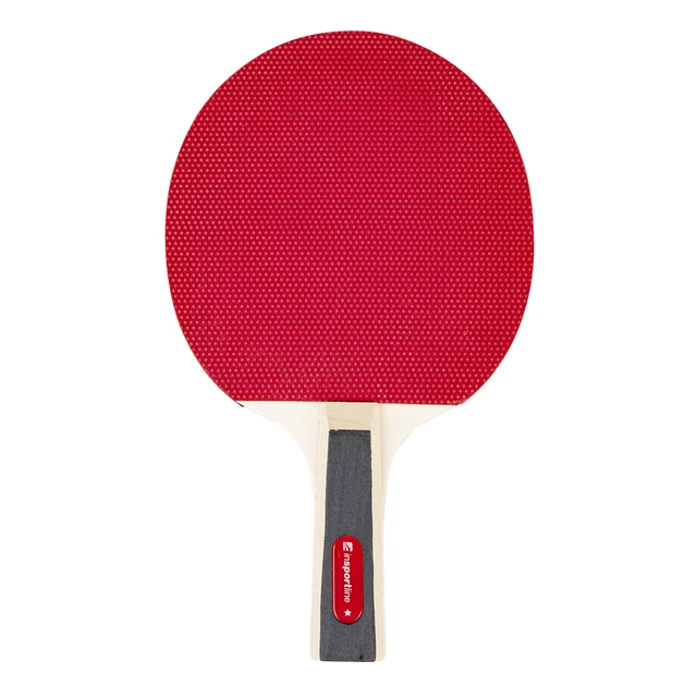 Zestaw tenisowy stołowy inSPORTline Ekiset EK1 ∙ 4 rakietki dla początkujących ∙ 3 białe piłeczki ∙ gumowa okleina 1,2 mm ∙ etui
