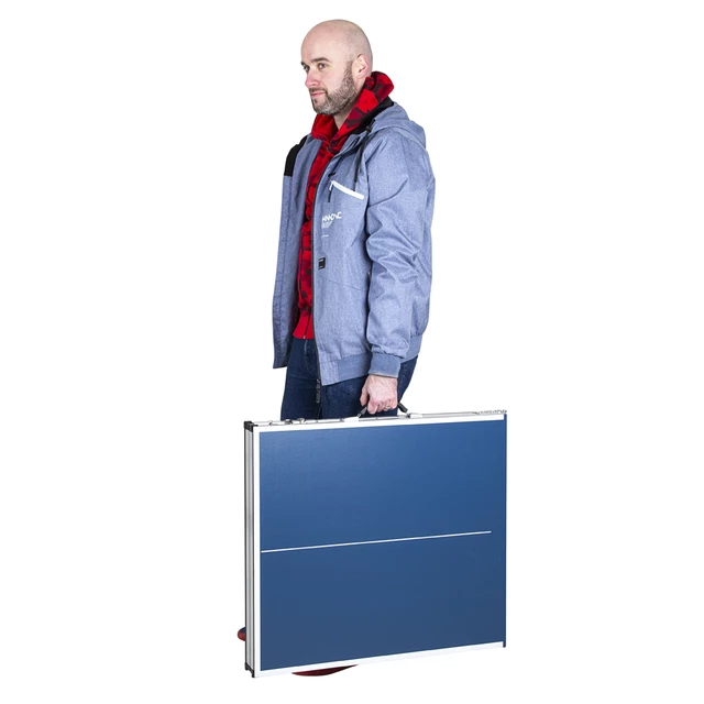 Mini stół do tenisa stołowego inSPORTline Sunny Mini ∙ blat 150x67 cm ∙ wys. 69 cm ∙ siatka i akcesoria ∙ składany ∙ 15,8 kg