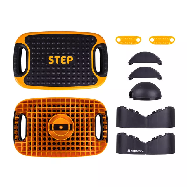Wielofunkcyjny step do aerobiku inSPORTline Multifun ∙ z platformą balansu ∙ 3,6 kg ∙ antypoślizgowy ∙ stabilne nóżki ∙ nośność 200 kg