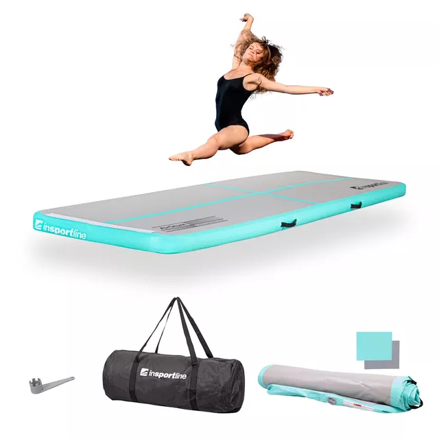 Ścieżka akrobatyczna do ćwiczeń Airtrack inSPORTline Airstunt 300x100x10 cm ∙ nośność 500 kg ∙ wodoodporna ∙ pokrowiec w zestawie