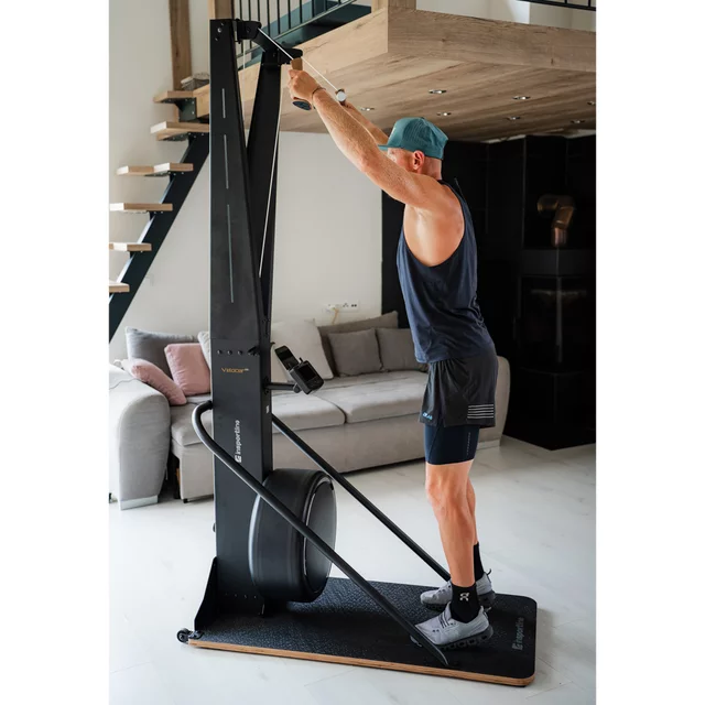 Trenażer narciarski inSPORTline Velocer SKI ∙ 16 stopni oporu ∙ 21 programów ∙ system magnetyczno-powietrzny ∙ nośność 150 kg