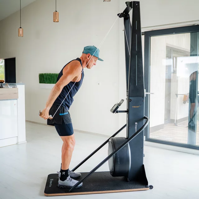Trenażer narciarski inSPORTline Velocer SKI ∙ 16 stopni oporu ∙ 21 programów ∙ system magnetyczno-powietrzny ∙ nośność 150 kg