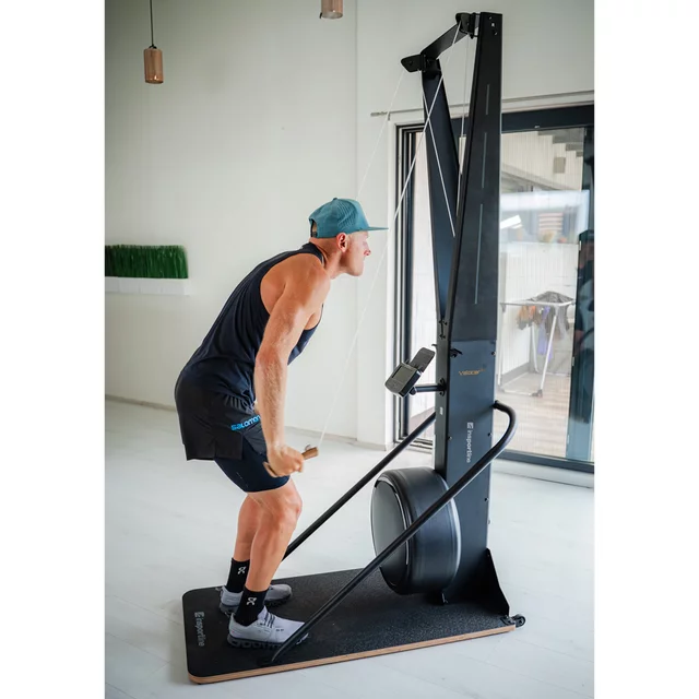 Trenażer narciarski inSPORTline Velocer SKI ∙ 16 stopni oporu ∙ 21 programów ∙ system magnetyczno-powietrzny ∙ nośność 150 kg