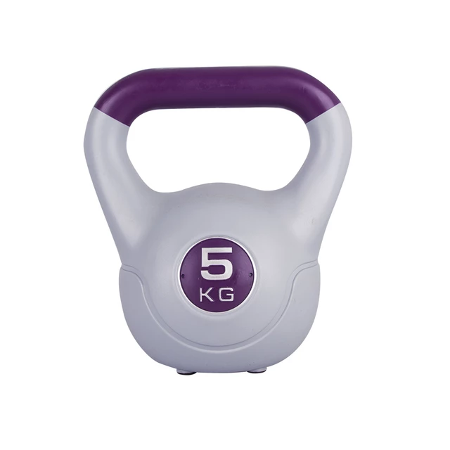 Hantle kettlebell inSPORTline Vin-Bell 1-20kg ∙ powłoka winylowa ∙ 4 gumowe podkładki ∙ stabilny chwyt