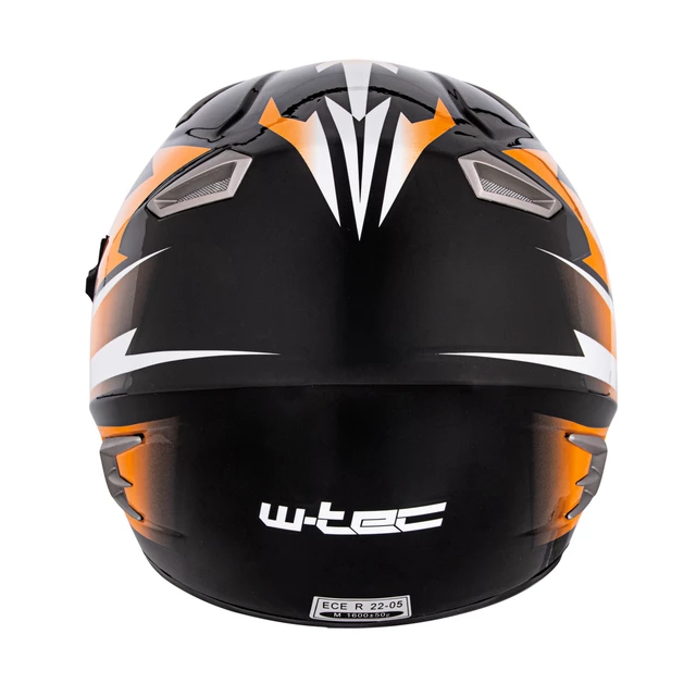Kask motocyklowy z blendą W-TEC Dualsport - Czarno-Fluo Pomarańczowy