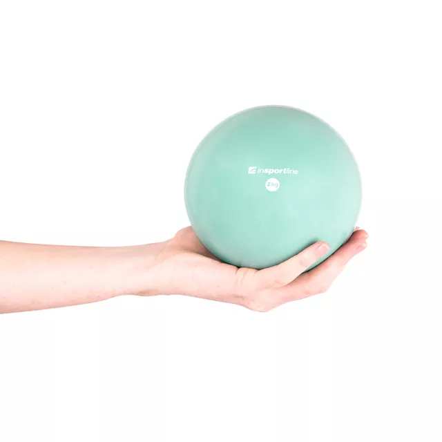 Piłka do jogi inSPORTline Yoga Ball 2 kg ∙ wzmacniająco-stabilizacyjna ∙ do pilates, jogi i rehabilitacji - Zielony