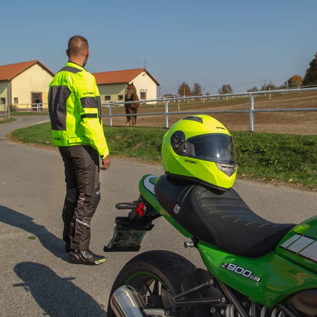 Męskie letnie spodnie motocyklowe W-TEC Alquizar - Czarno-szary