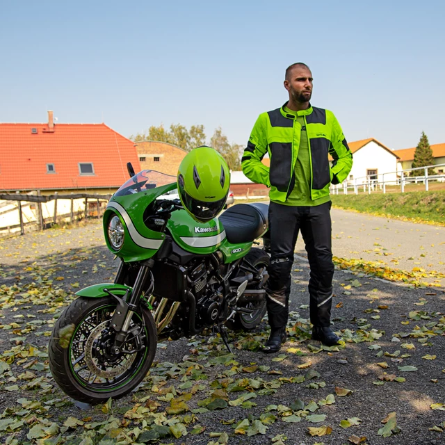 Męskie letnie spodnie motocyklowe W-TEC Alquizar - Czarno-szary