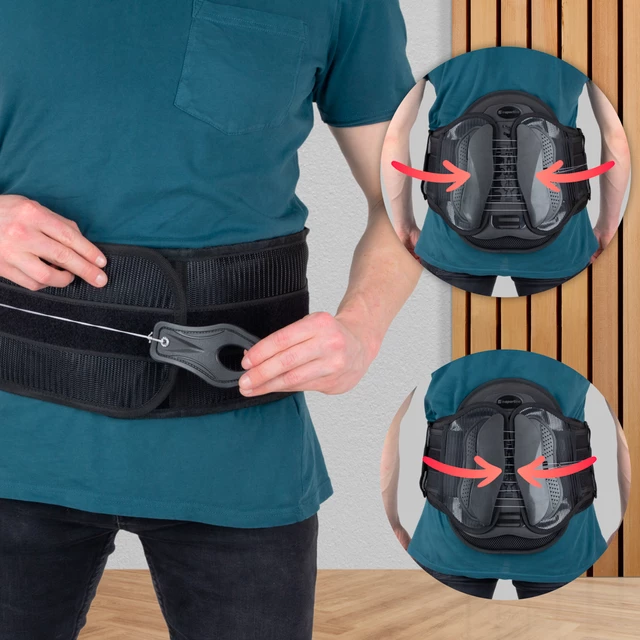 Pas stabilizacyjny lędźwiowy inSPORTline Renibos ∙ łatwa regulacja ∙ ergonomiczny system docisku ∙ wyjmowane wzmocnienia